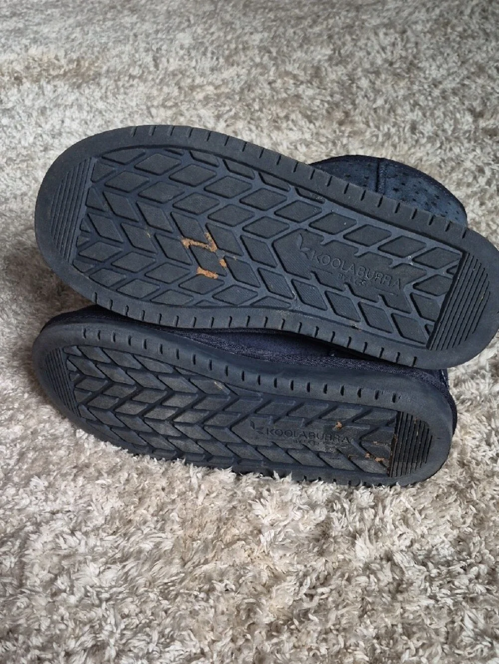 Koolaburra Navy Star-Print Kids Winter Boots